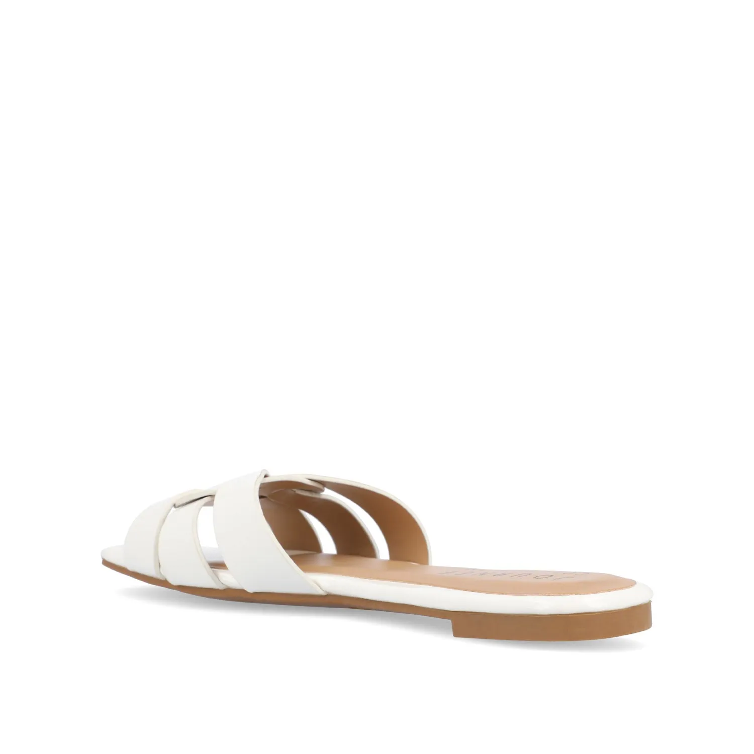 ARRINA SLIDE SANDALS IN BASIC PATENT