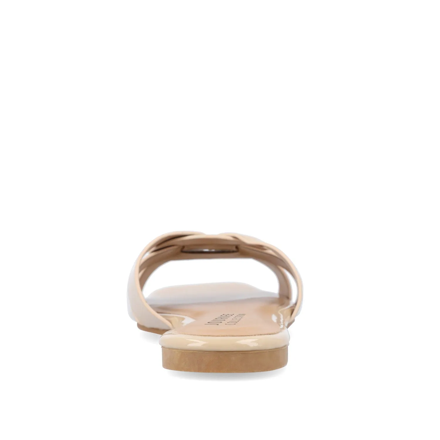 ARRINA SLIDE SANDALS IN BASIC PATENT