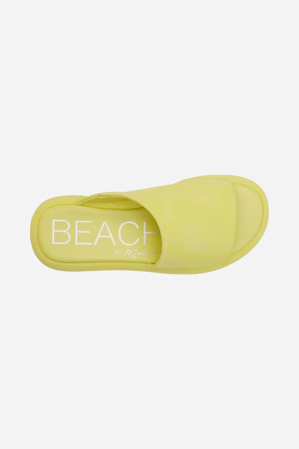 Beach by Matisse Lotus Platform Slide in Lime