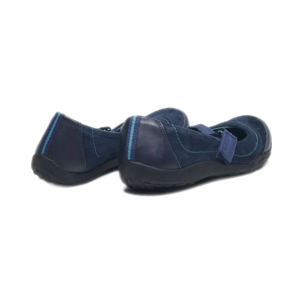 Clarks Ballerinas Canvas Blue Colour For Women