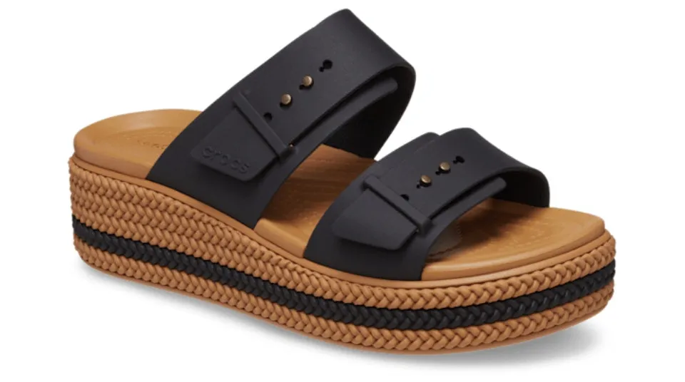 Crocs Brooklyn Woven Buckle Black