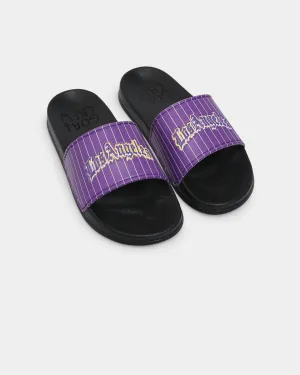 Goat Crew Los Angeles Slides Purple/Yellow