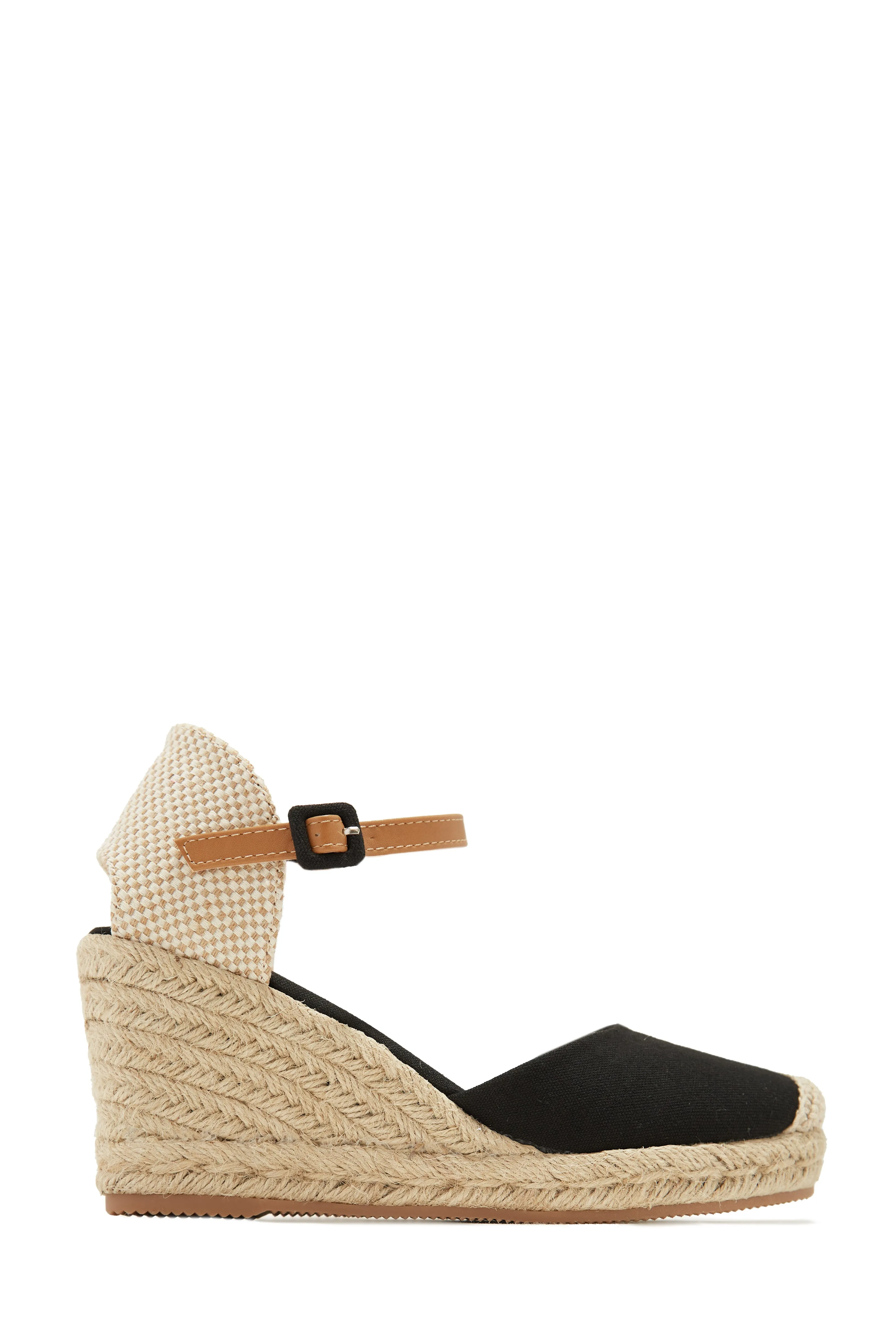 Golden Hour Espadrille Platform Wedges - Nude