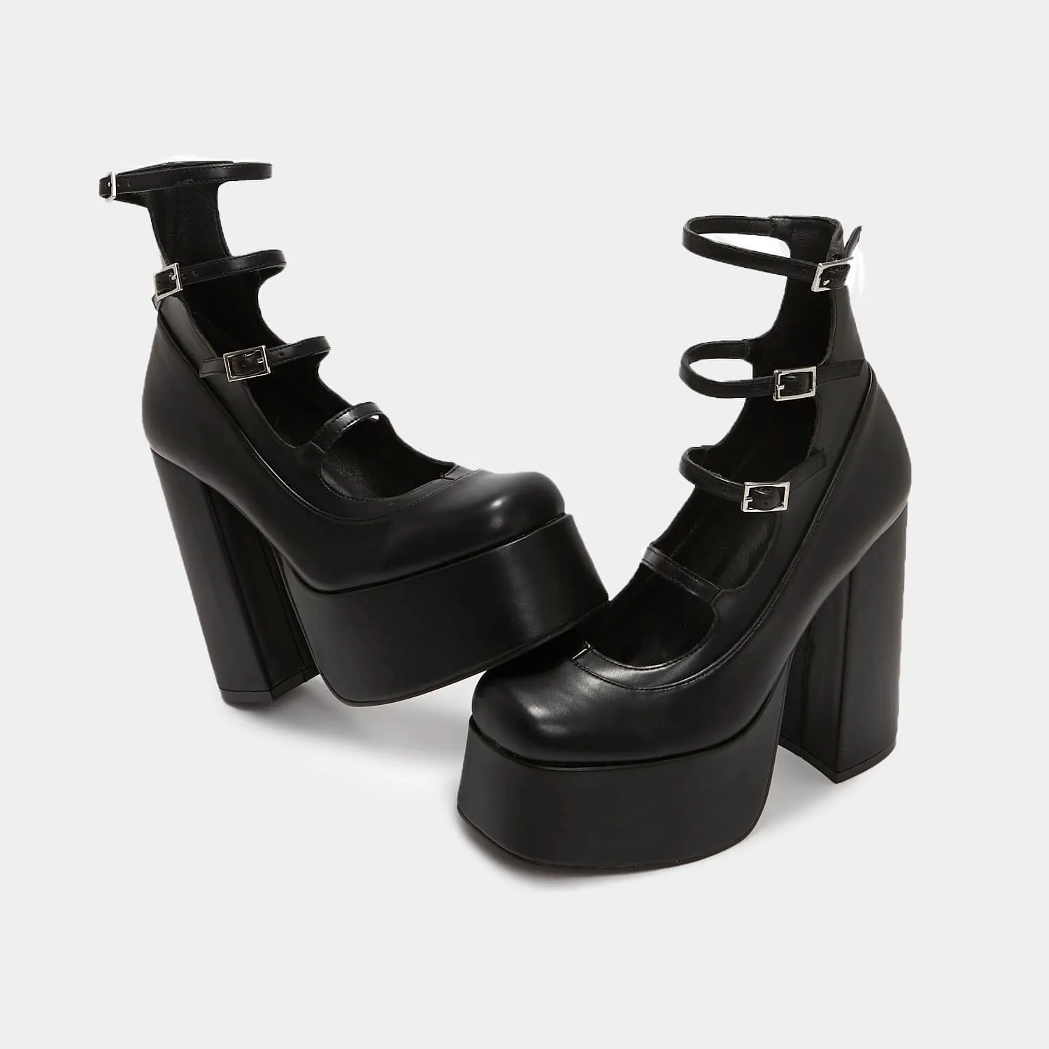 Gurren Strappy Platform Heels