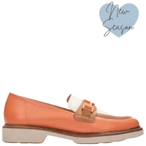 Hispanitas Coral Leather Slip On Loafers