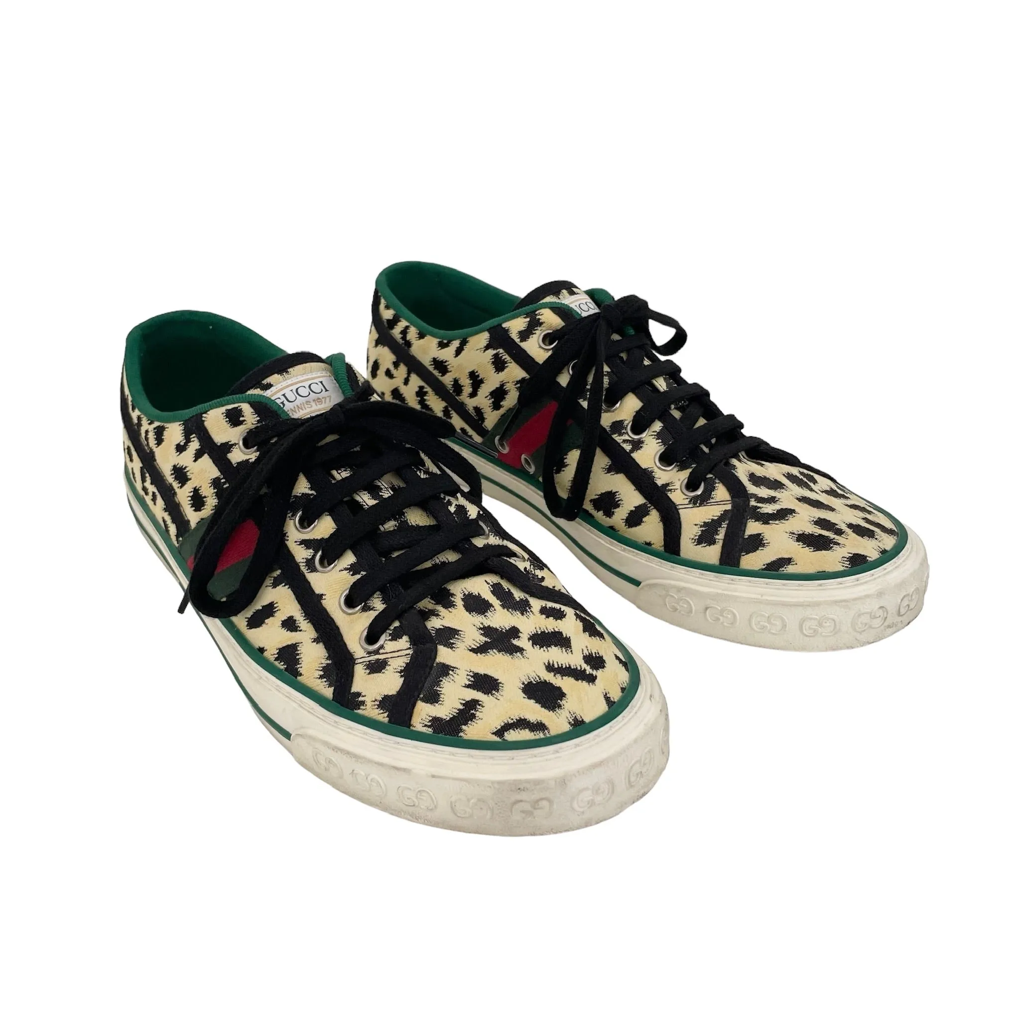 Leopard Canvas Sneakers - 10 (MEN)