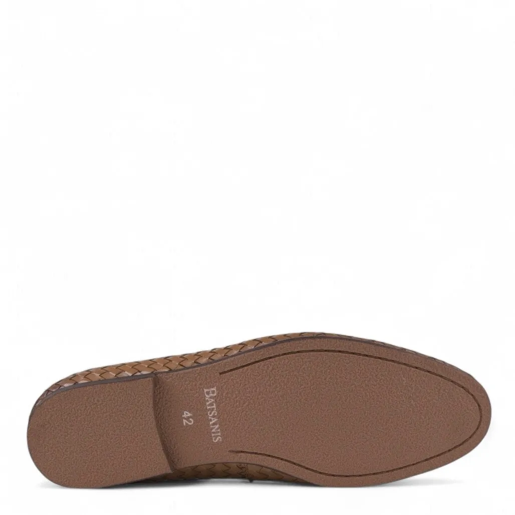 Lisbon Tan Weave Loafer