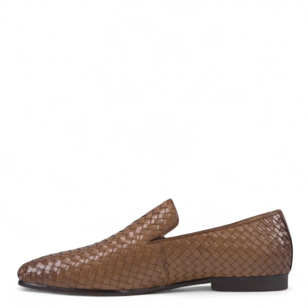 Lisbon Tan Weave Loafer