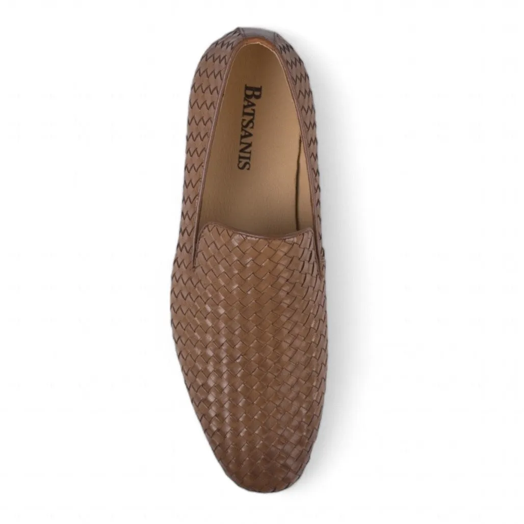 Lisbon Tan Weave Loafer