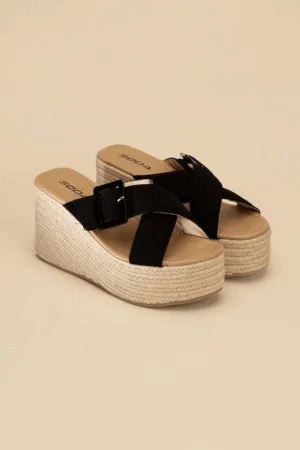 Manta Espadrille Platform Slides