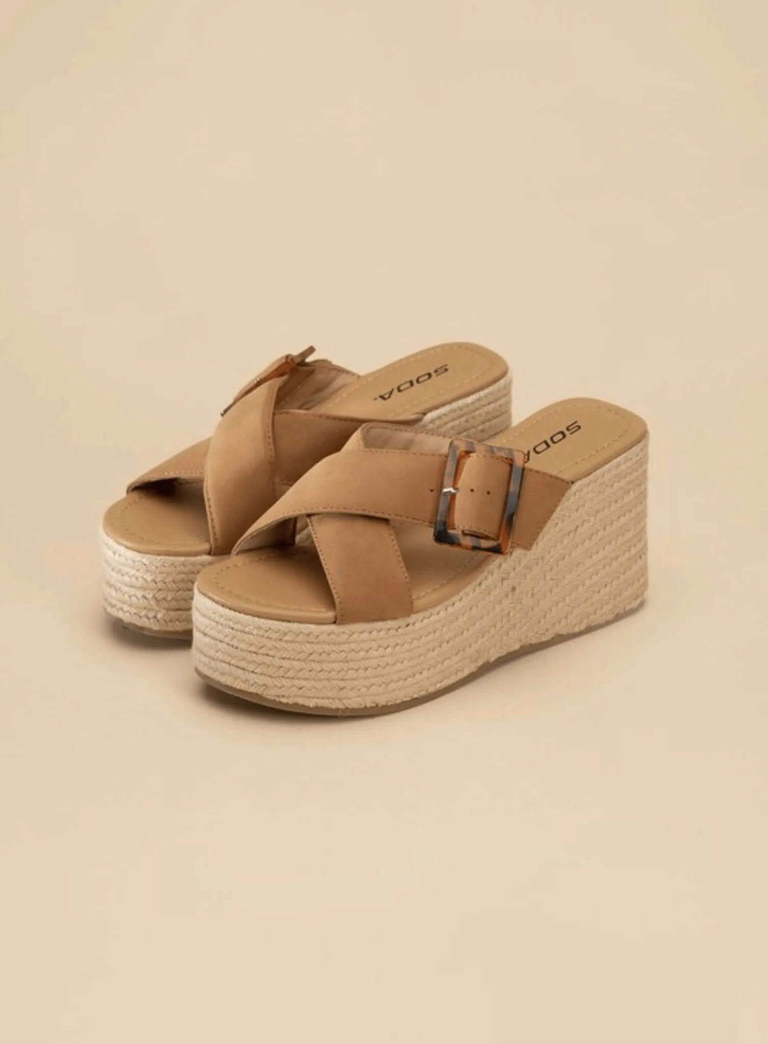 Manta Espadrille Platform Slides