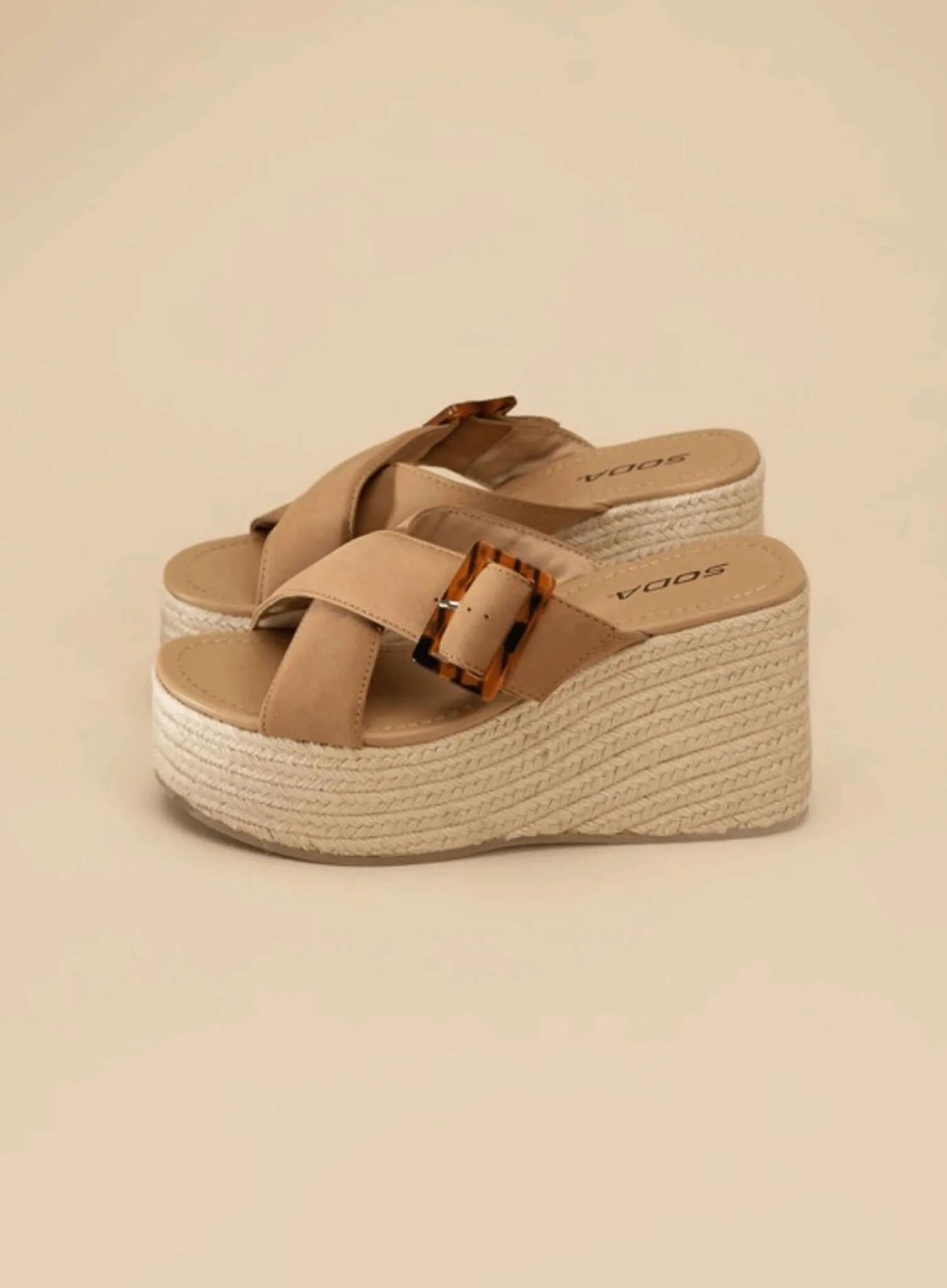 Manta Espadrille Platform Slides