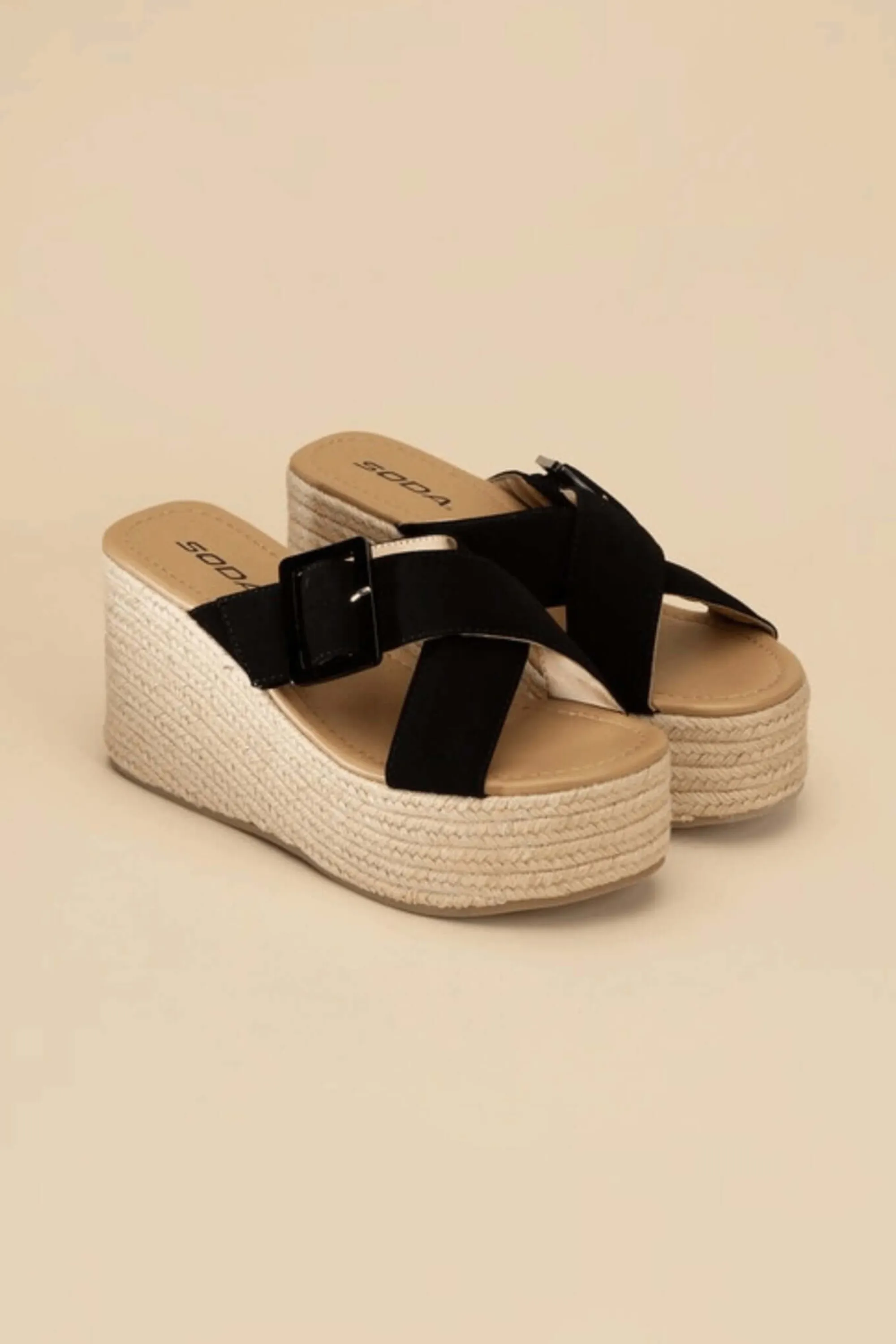 Manta Espadrille Platform Slides