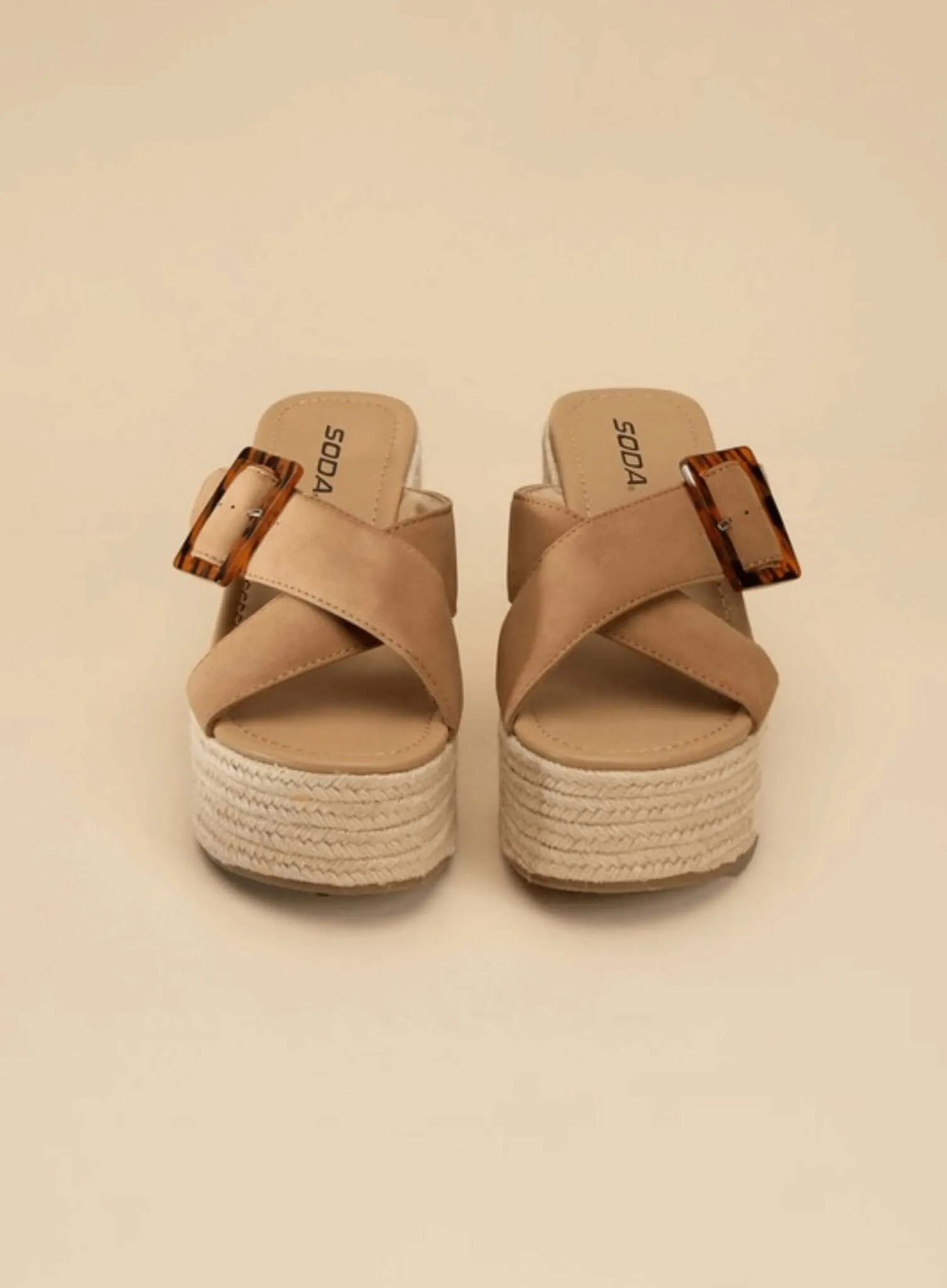 Manta Espadrille Platform Slides