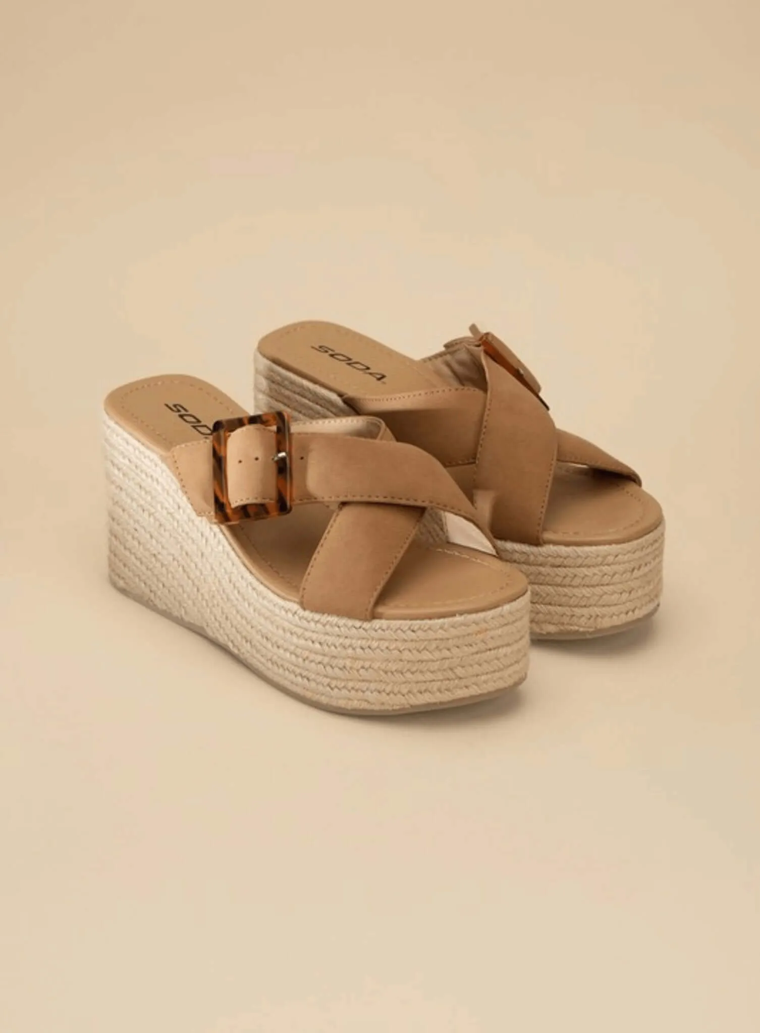 Manta Espadrille Platform Slides