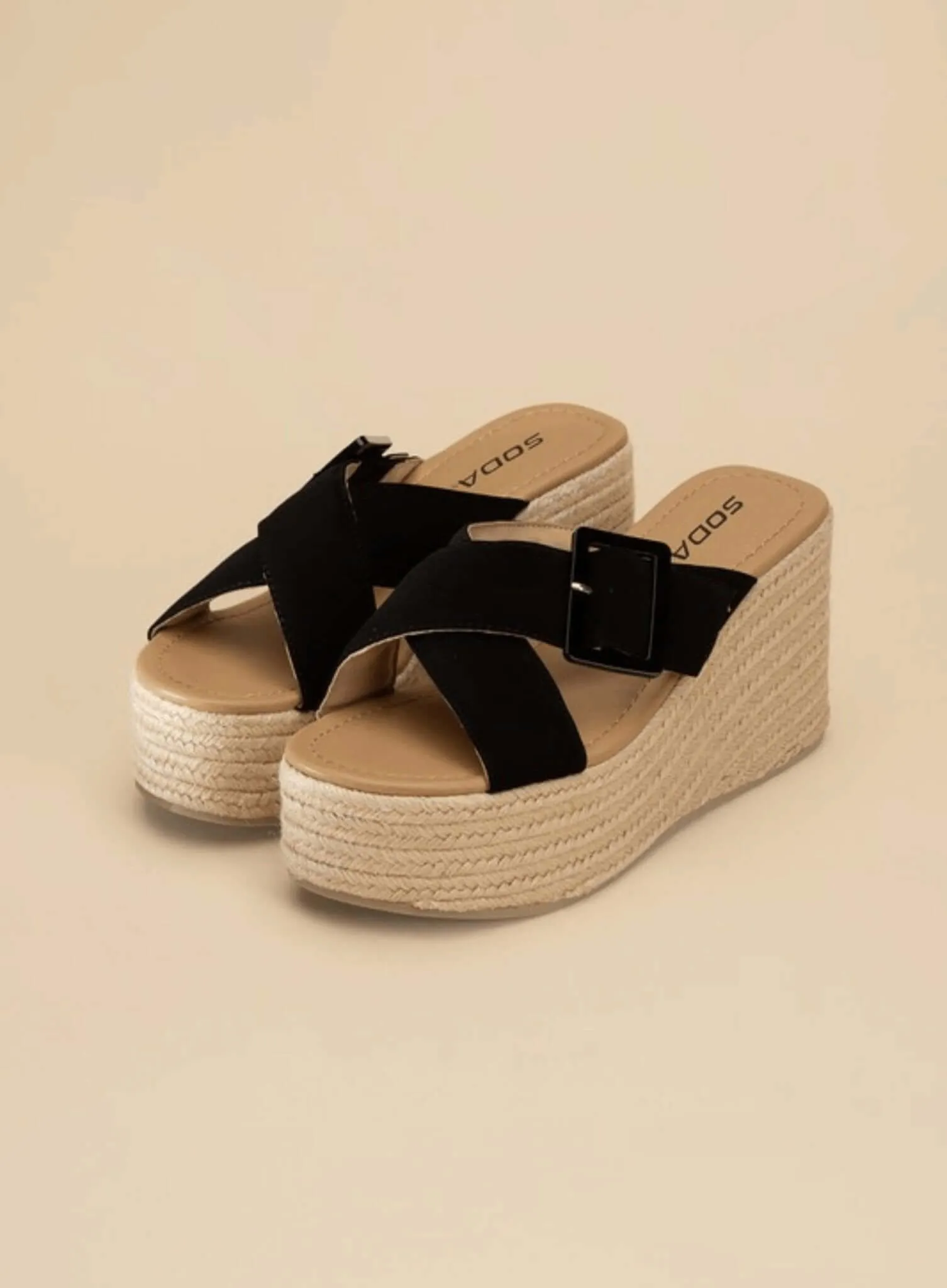 Manta Espadrille Platform Slides