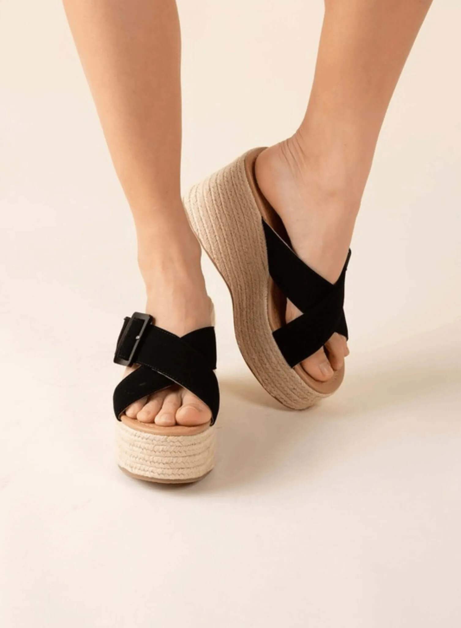 Manta Espadrille Platform Slides