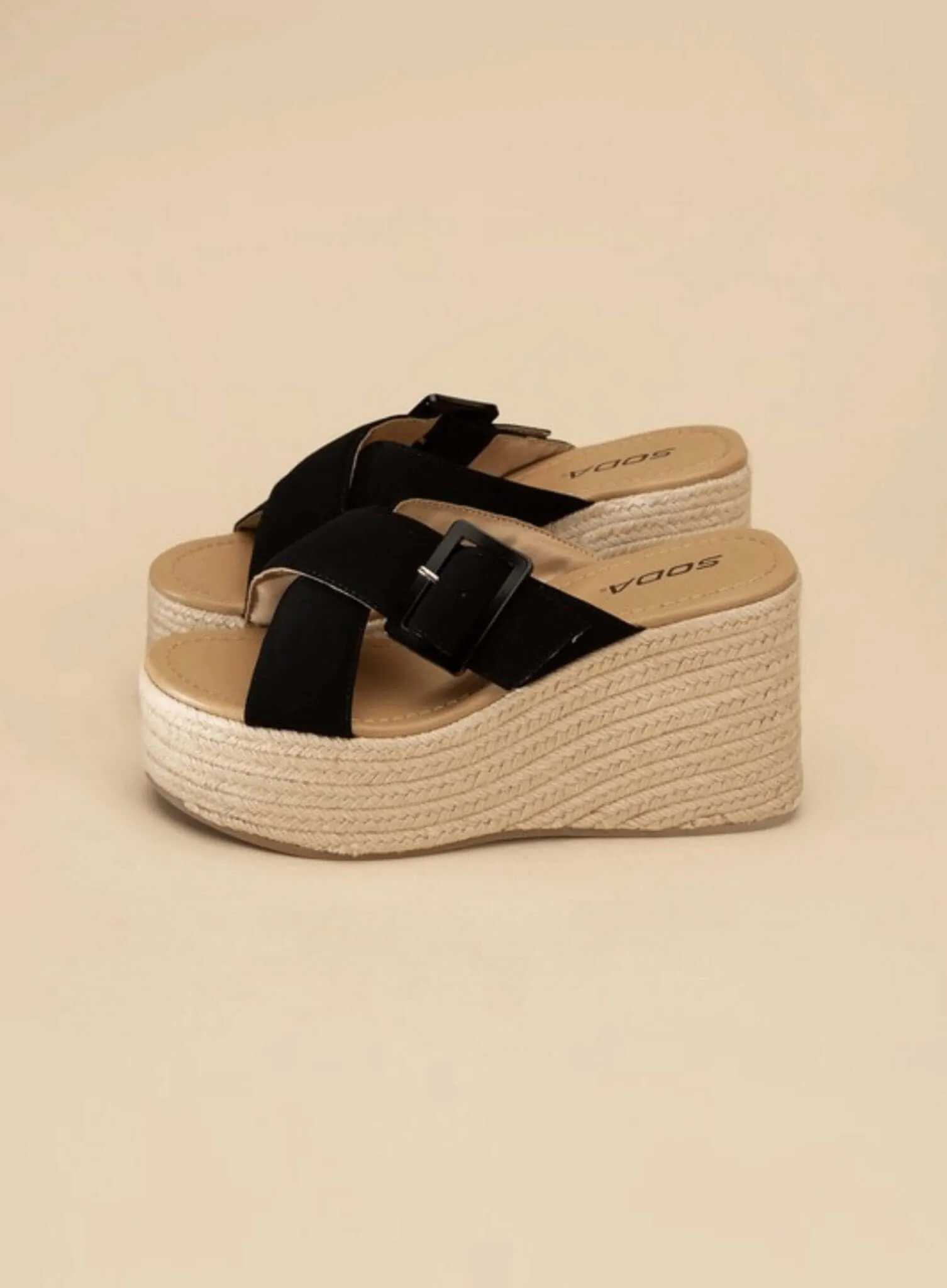 Manta Espadrille Platform Slides