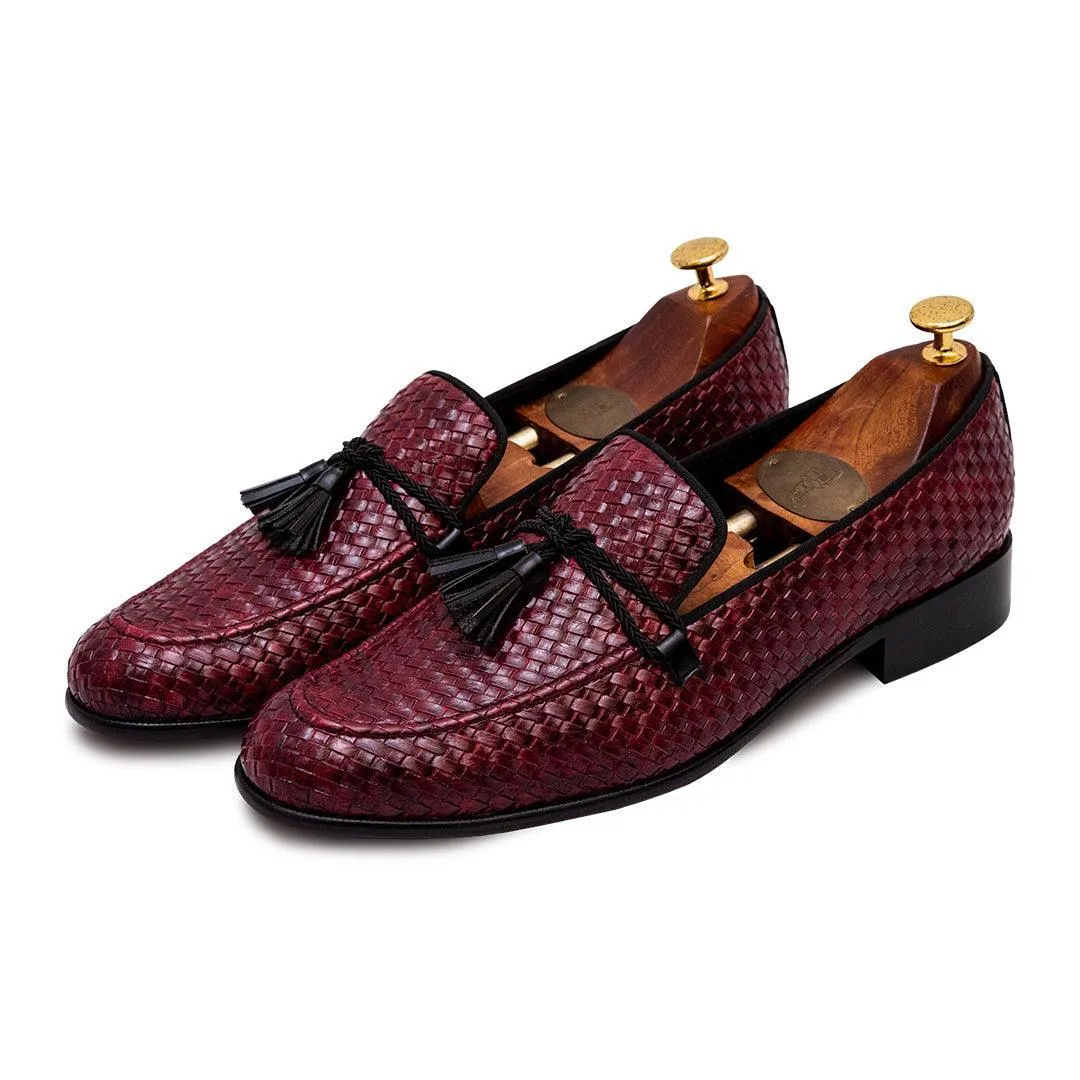 MARCUS CHERRY TASSEL SLIP-ON