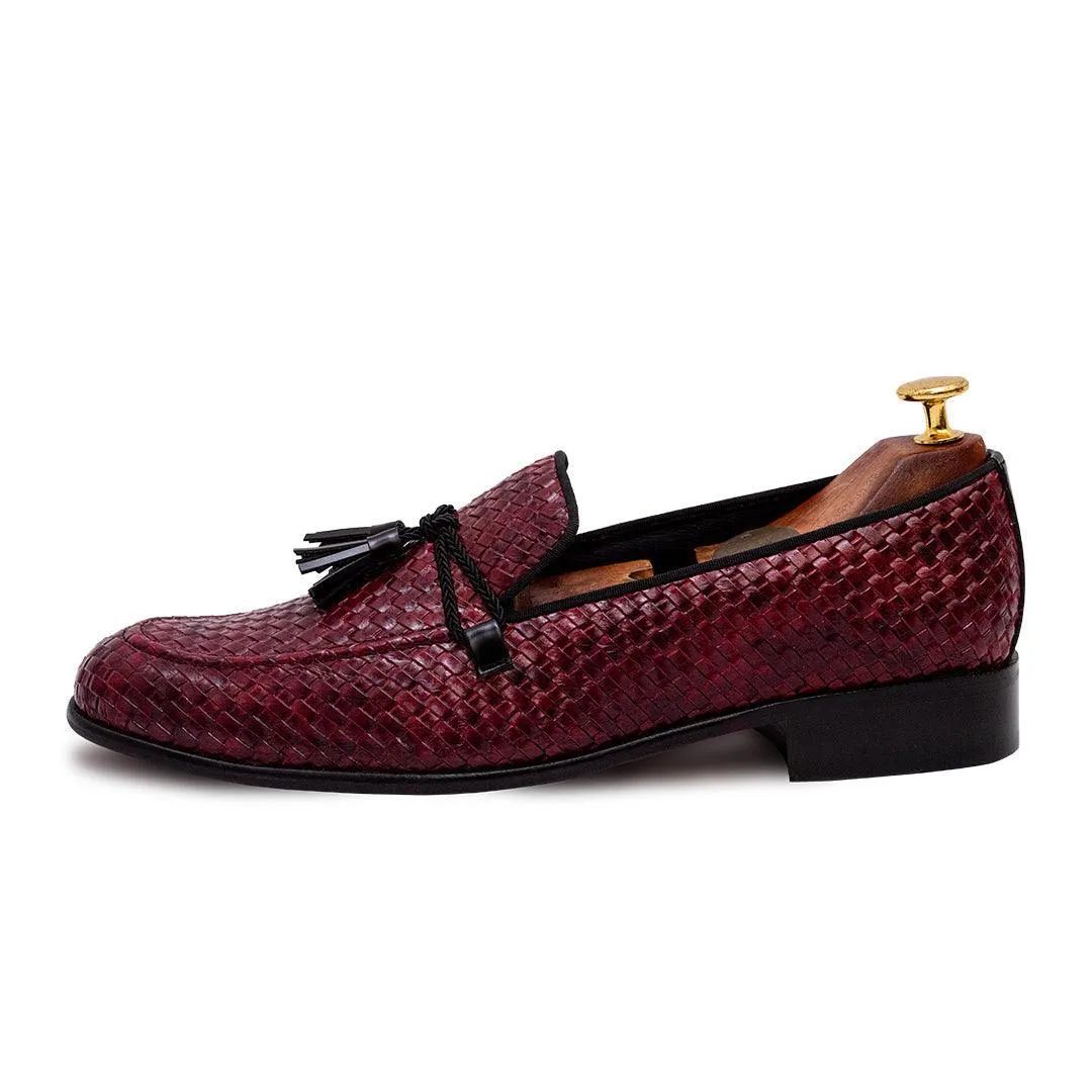 MARCUS CHERRY TASSEL SLIP-ON