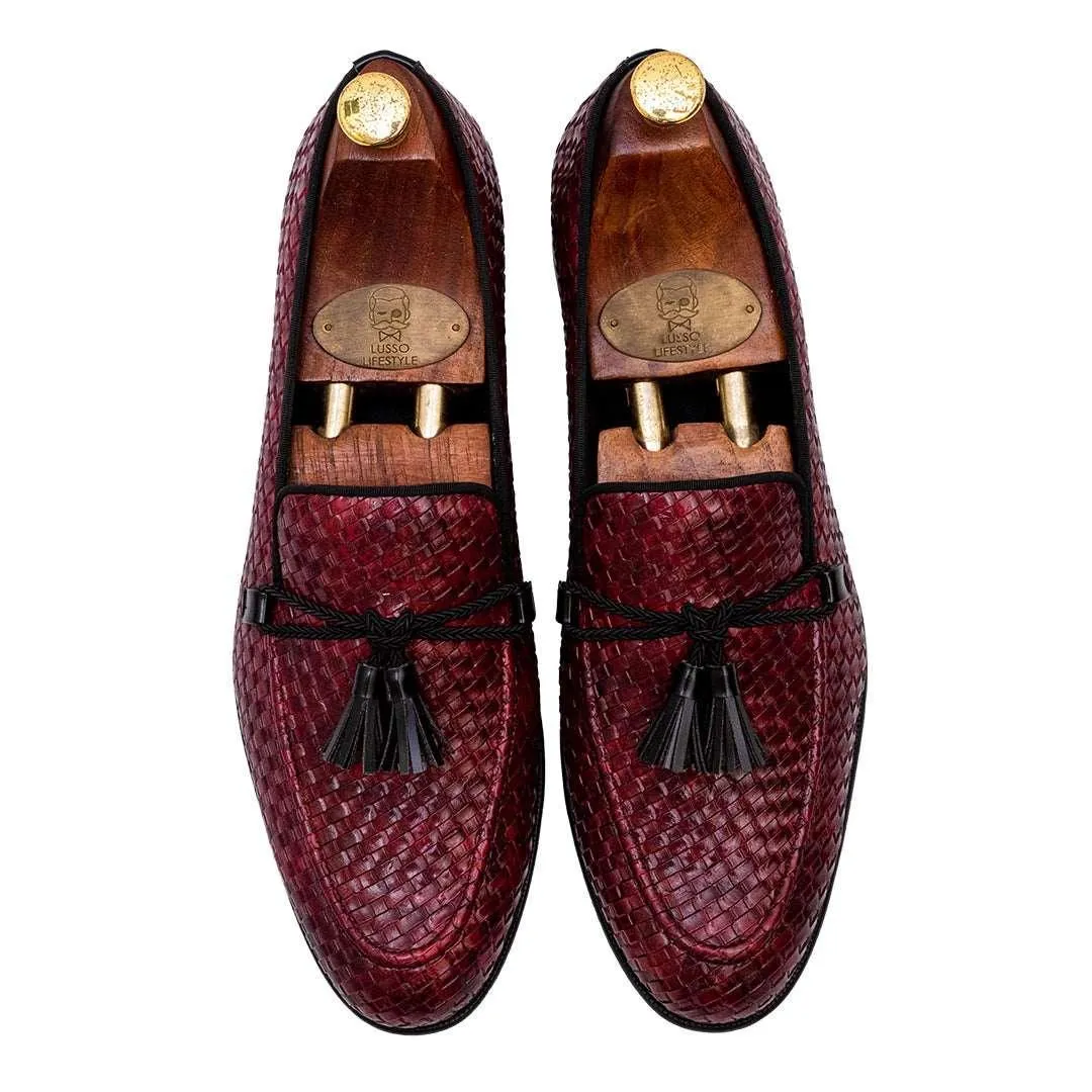 MARCUS CHERRY TASSEL SLIP-ON