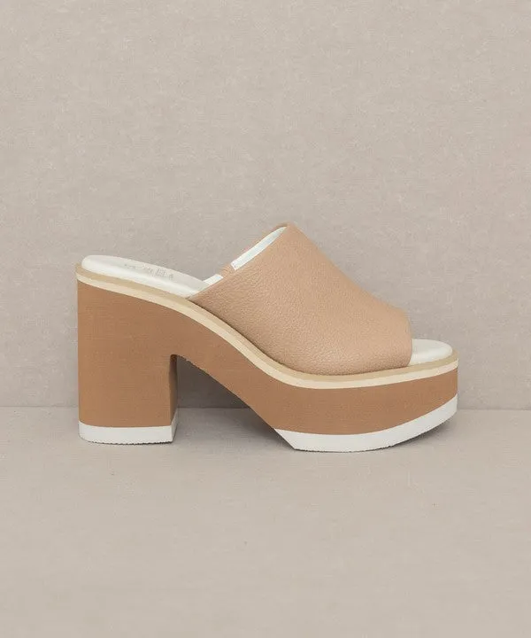 Maren - Layered Platform Heel Slides