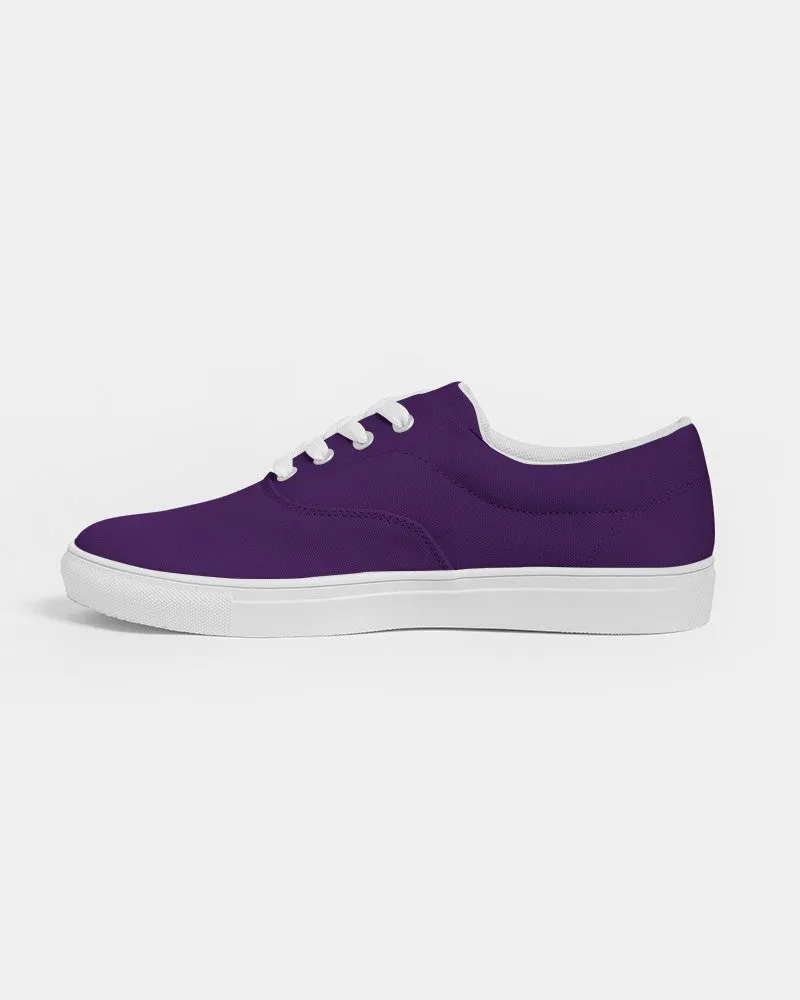 Medium Dark Violet Men's Canvas Sneakers | Men's | Medium Dark Pure Violet | C75M100Y0K60