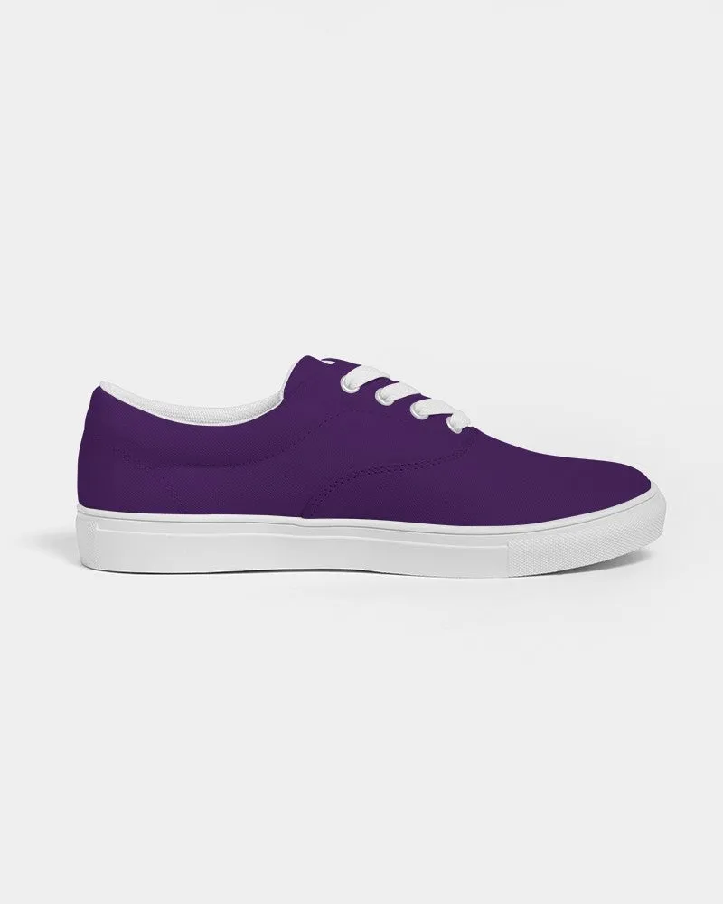 Medium Dark Violet Men's Canvas Sneakers | Men's | Medium Dark Pure Violet | C75M100Y0K60