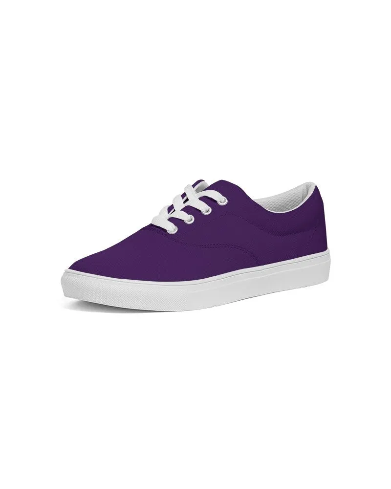 Medium Dark Violet Men's Canvas Sneakers | Men's | Medium Dark Pure Violet | C75M100Y0K60