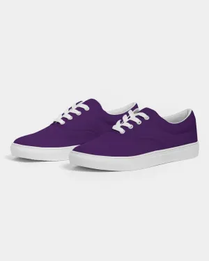 Medium Dark Violet Men's Canvas Sneakers | Men's | Medium Dark Pure Violet | C75M100Y0K60