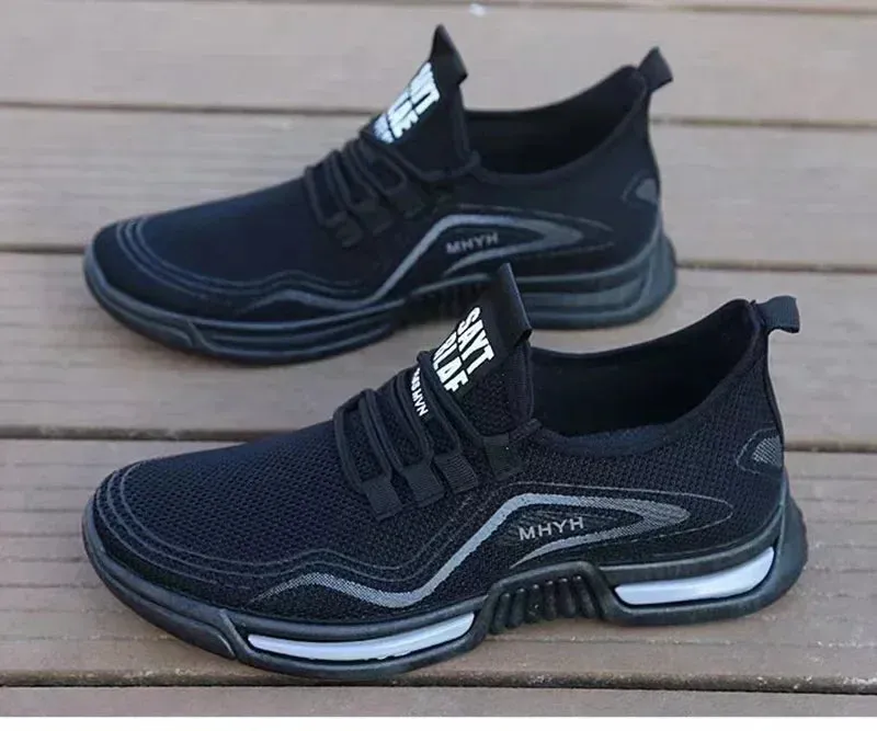 Men Shoes Casual Yez Fashion Sneakers Slip on Male Sport Running Shoes Breathable Training Walking Tennis Flats