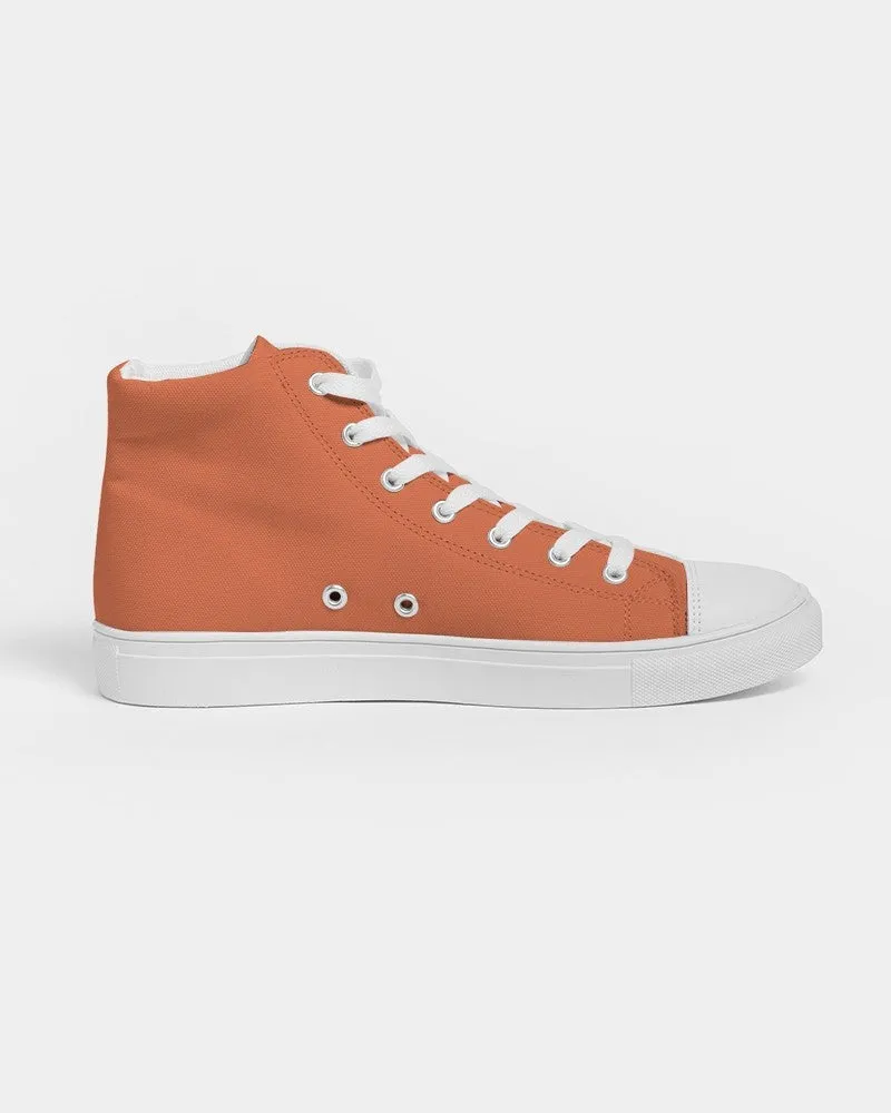 Midtone Orange High-Top Canvas Sneakers | Men's | C0M70Y80K0