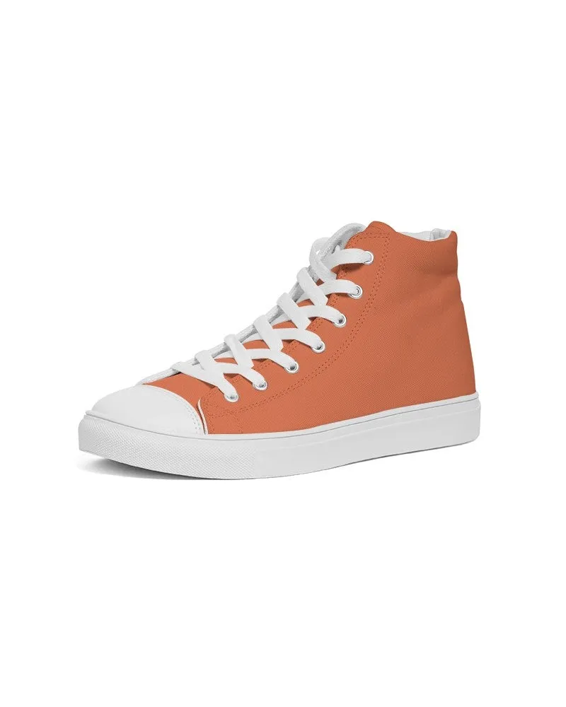 Midtone Orange High-Top Canvas Sneakers | Men's | C0M70Y80K0