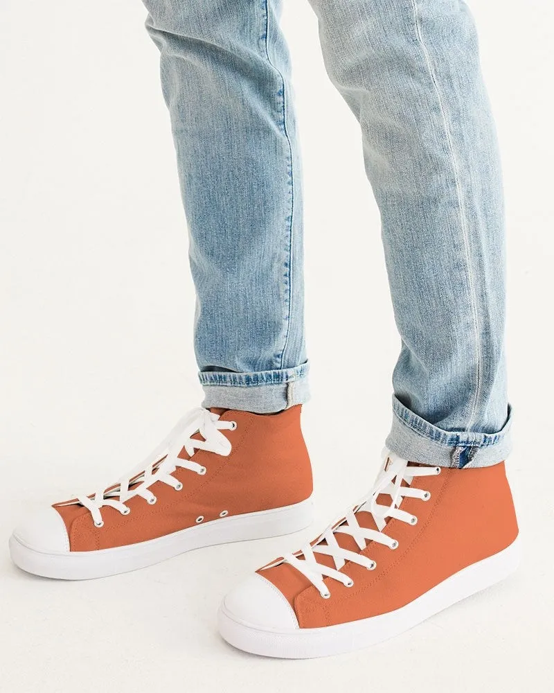 Midtone Orange High-Top Canvas Sneakers | Men's | C0M70Y80K0