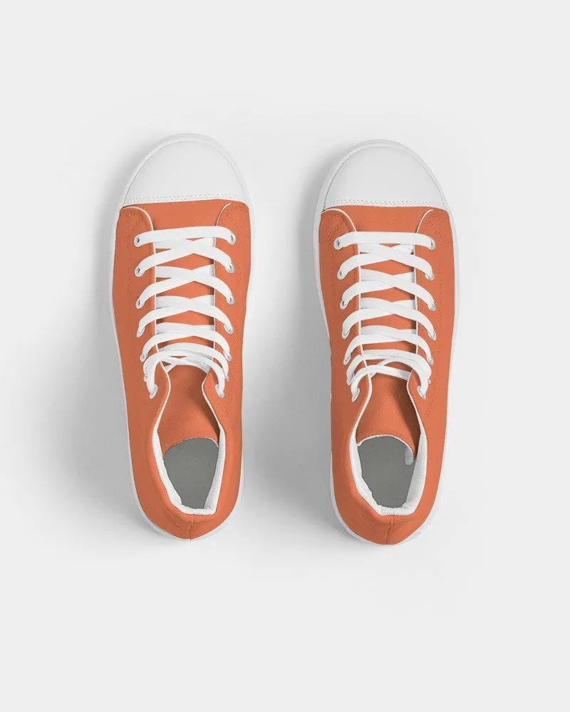 Midtone Orange High-Top Canvas Sneakers | Men's | C0M70Y80K0