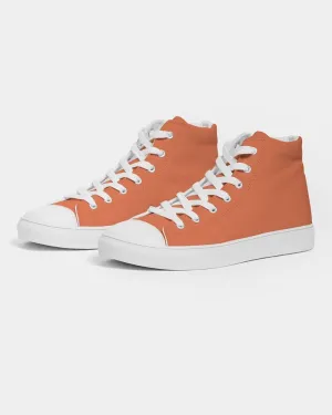 Midtone Orange High-Top Canvas Sneakers | Men's | C0M70Y80K0