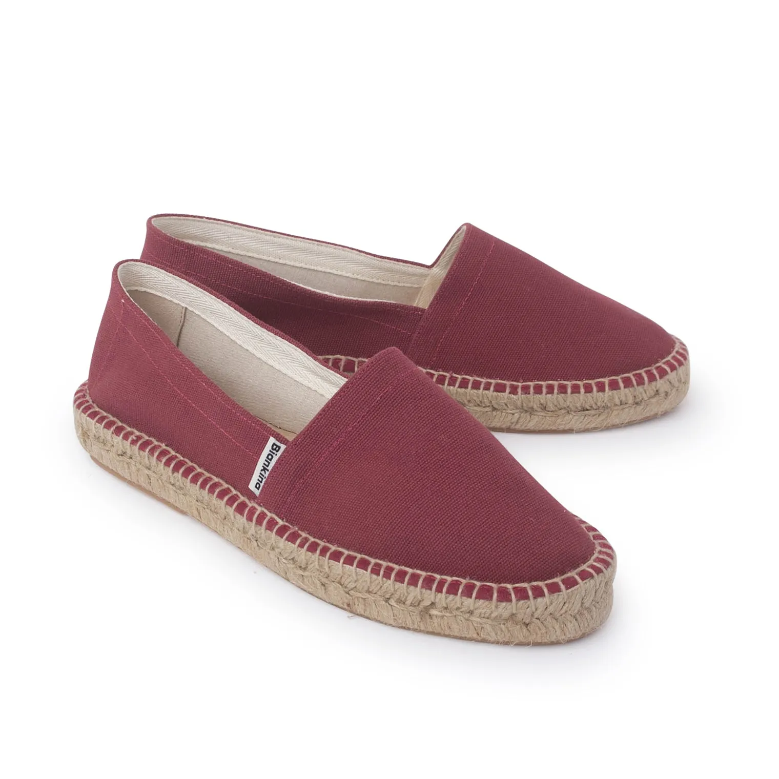 Mila Sustainable, Eco Friendly, Vegan Canvas Espadrille Flats - Red