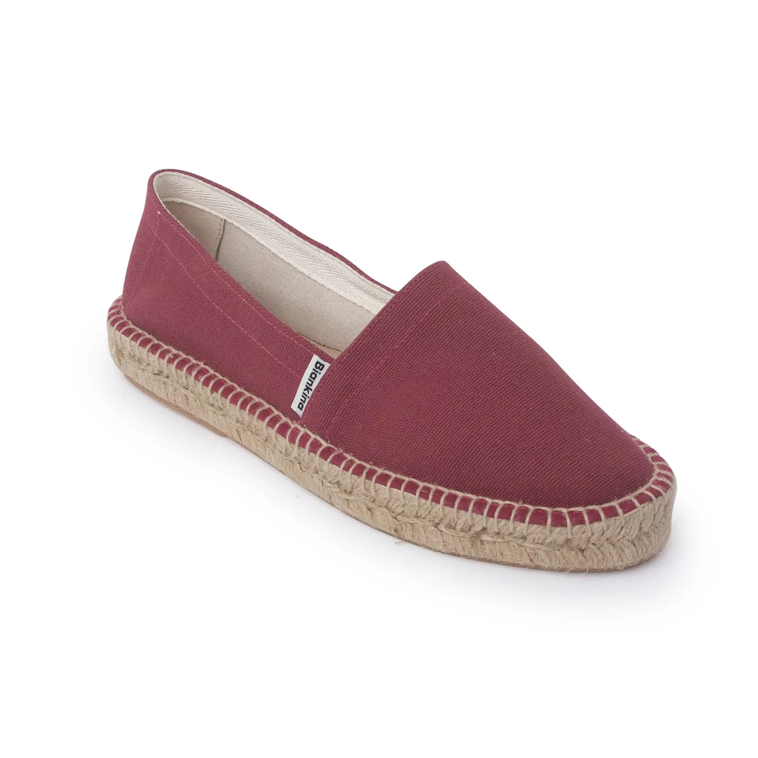 Mila Sustainable, Eco Friendly, Vegan Canvas Espadrille Flats - Red