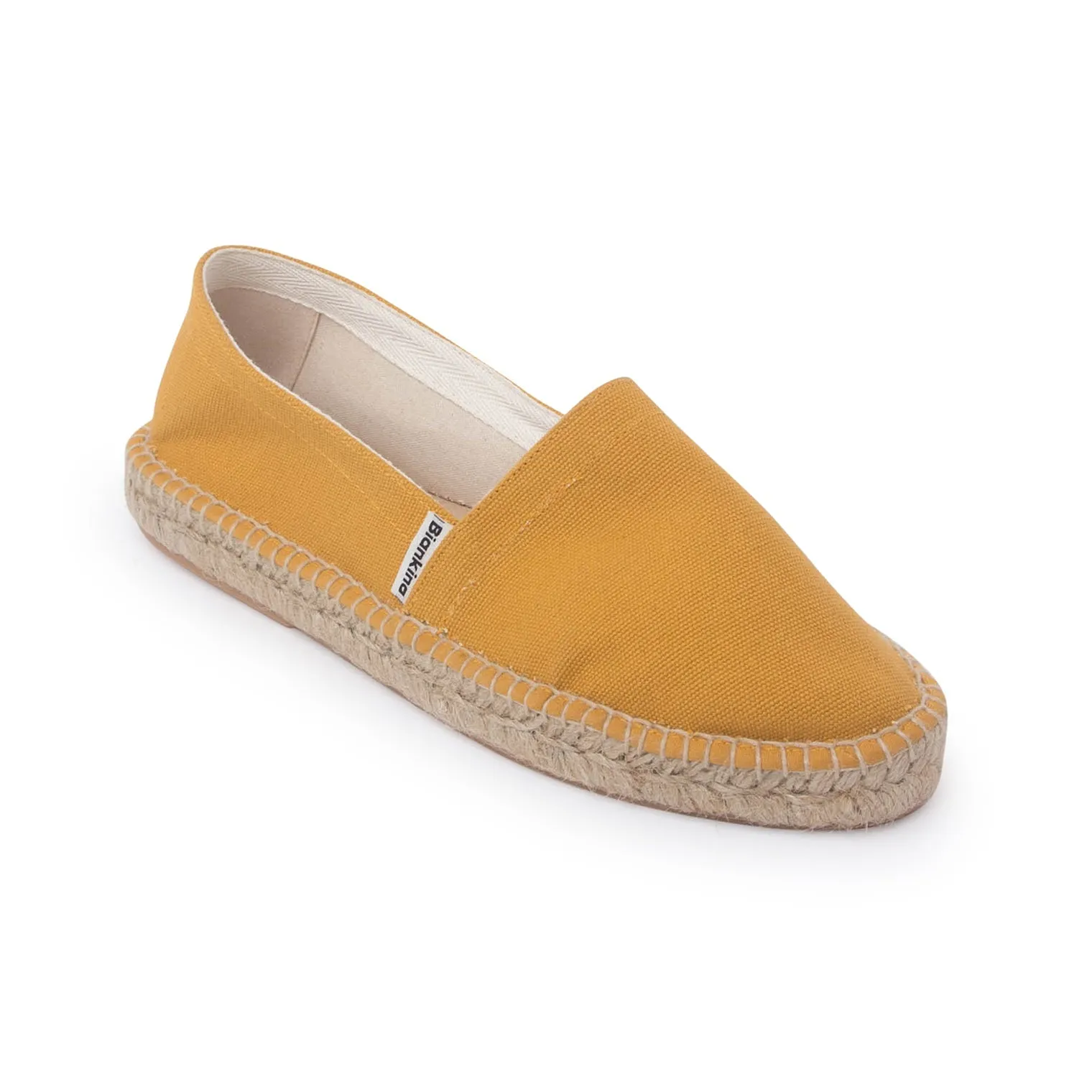 Mila Sustainable, Eco Friendly, Vegan Canvas Espadrille Flats - Yellow