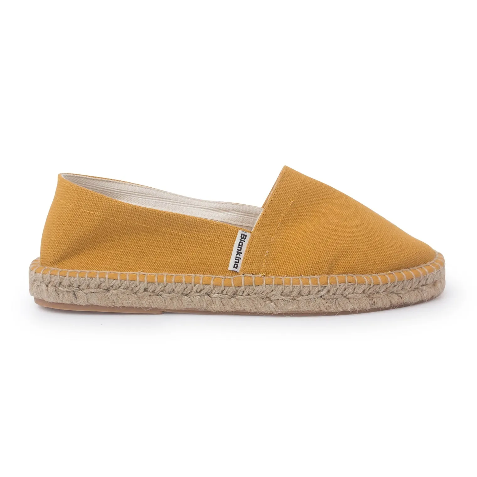 Mila Sustainable, Eco Friendly, Vegan Canvas Espadrille Flats - Yellow