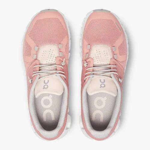 On Cloud Women's Cloud 5 Running Shoes- Rose/Shell