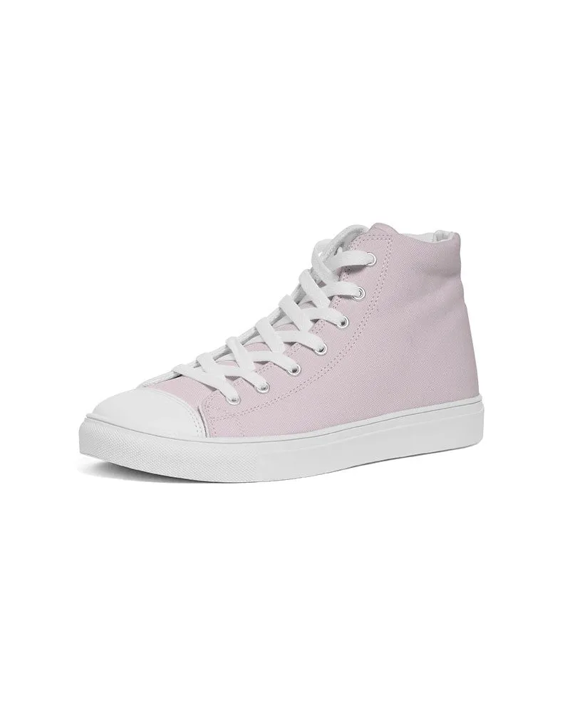 Pale Magenta Men's High-top Canvas Sneakers | Men's | Bright Pale Magenta | C0M10Y0K0