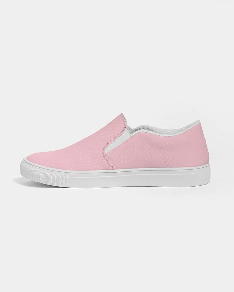 Pale Pastel Cool Pink Slip-On Canvas Sneakers | Men's | Bright Pale Pastel Cool Pink | C0M30Y8K0