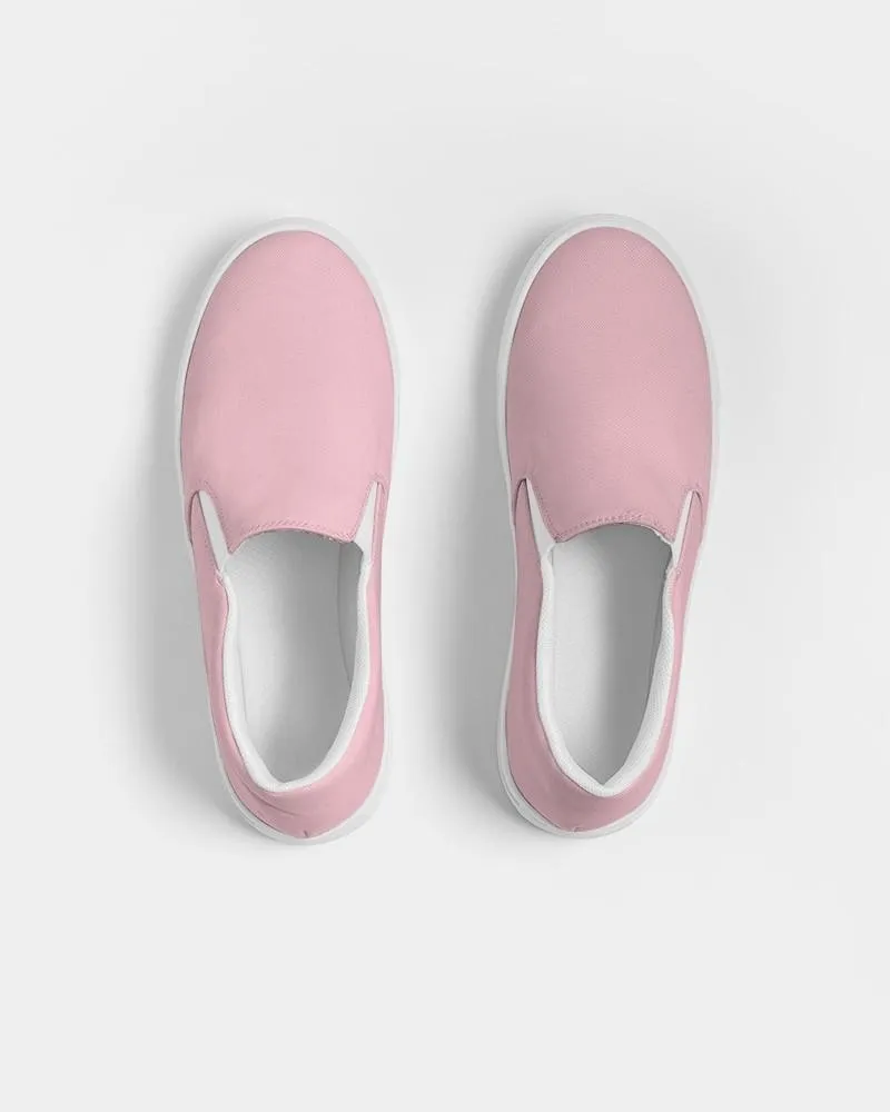 Pale Pastel Cool Pink Slip-On Canvas Sneakers | Men's | Bright Pale Pastel Cool Pink | C0M30Y8K0