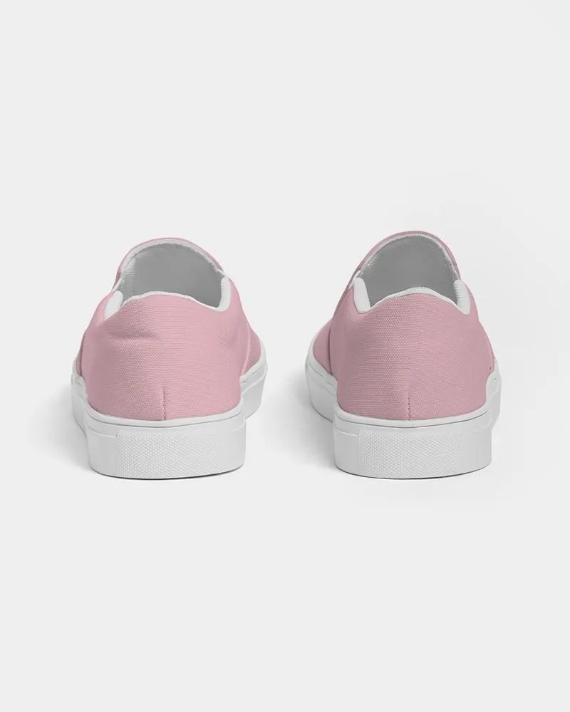 Pale Pastel Cool Pink Slip-On Canvas Sneakers | Men's | Bright Pale Pastel Cool Pink | C0M30Y8K0