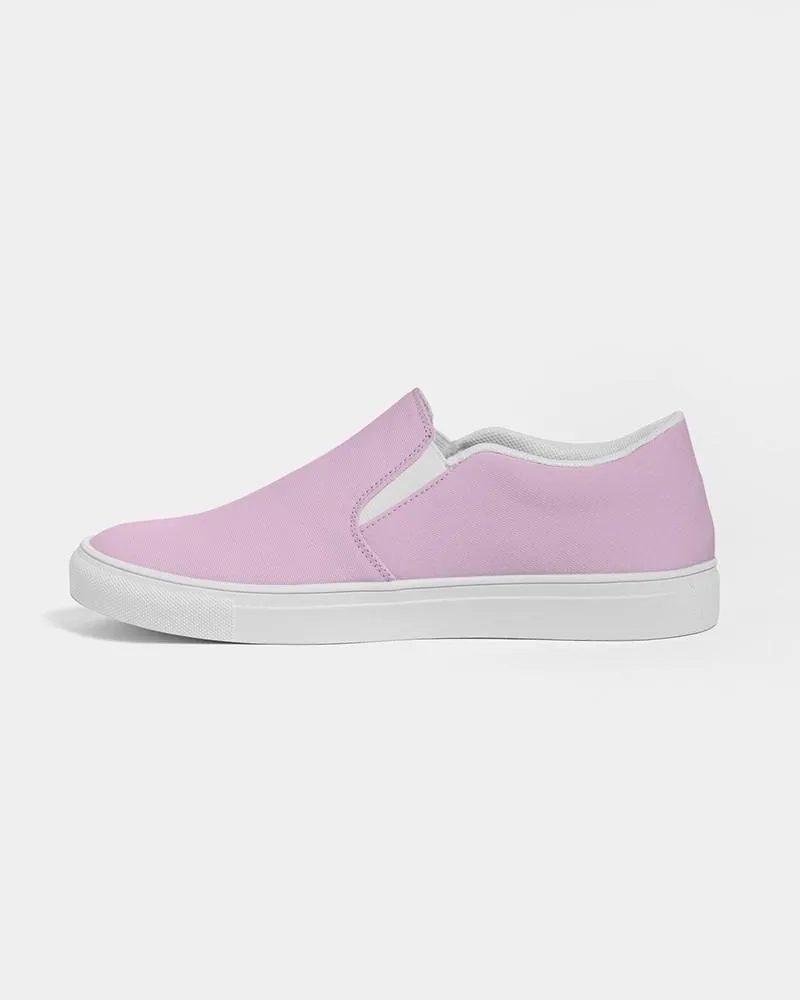 Pale Pastel Magenta Purple Slip-On Canvas Sneakers | Women's | Bright Pale Pastel Magenta Purple | C8M30Y0K0