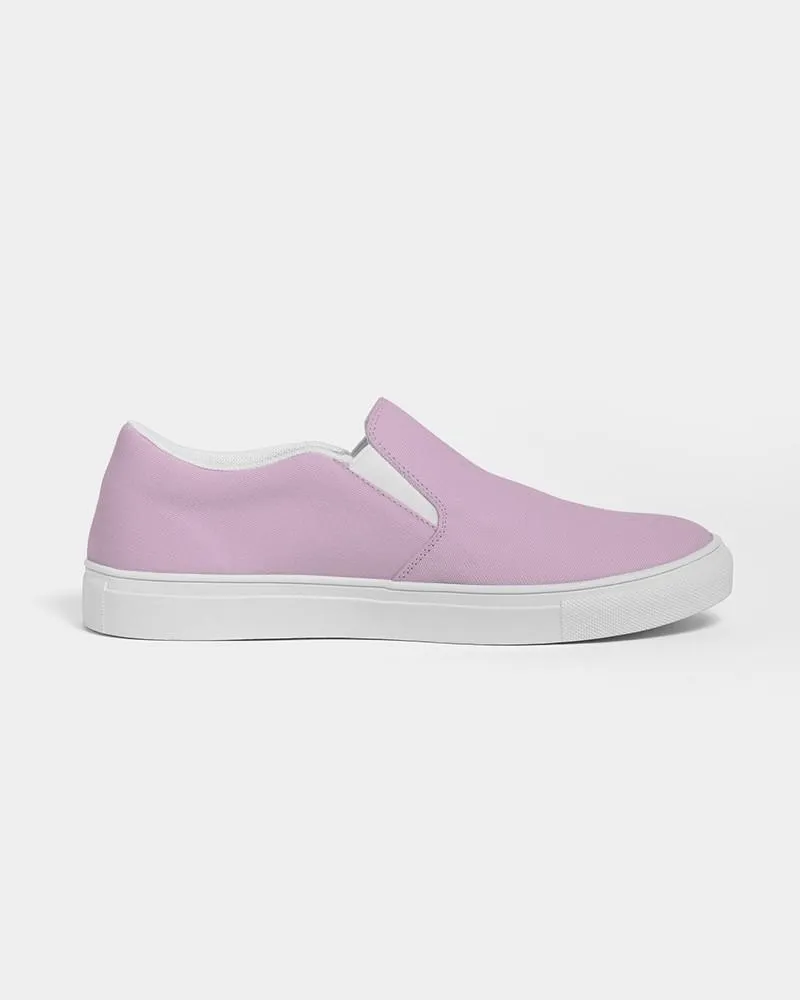 Pale Pastel Magenta Purple Slip-On Canvas Sneakers | Women's | Bright Pale Pastel Magenta Purple | C8M30Y0K0