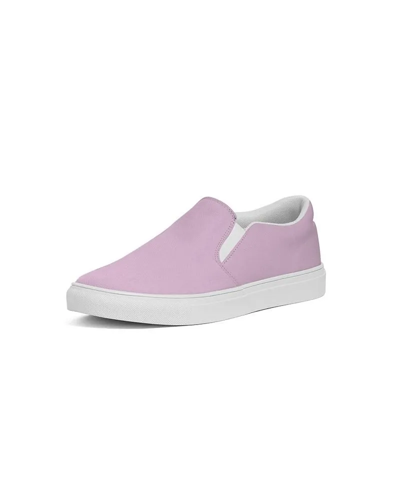 Pale Pastel Magenta Purple Slip-On Canvas Sneakers | Women's | Bright Pale Pastel Magenta Purple | C8M30Y0K0