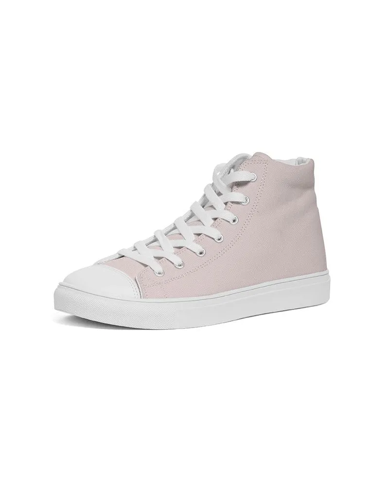 Pale Pink Women's High-top Canvas Sneakers | Women's | Bright Pale Pink | C0M10Y5K0