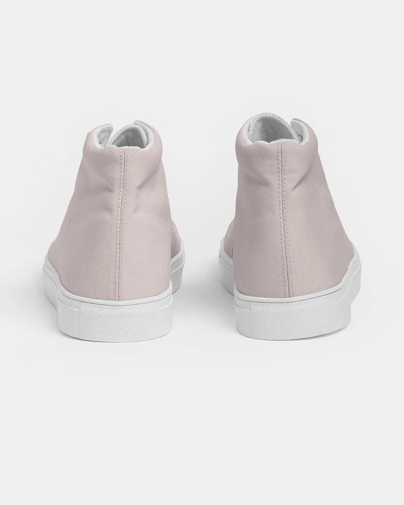 Pale Pink Women's High-top Canvas Sneakers | Women's | Bright Pale Pink | C0M10Y5K0